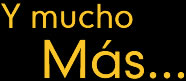 Y mucho m&aacute;s...