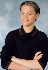 El joven DiCaprio en  Los  problemas crecen 